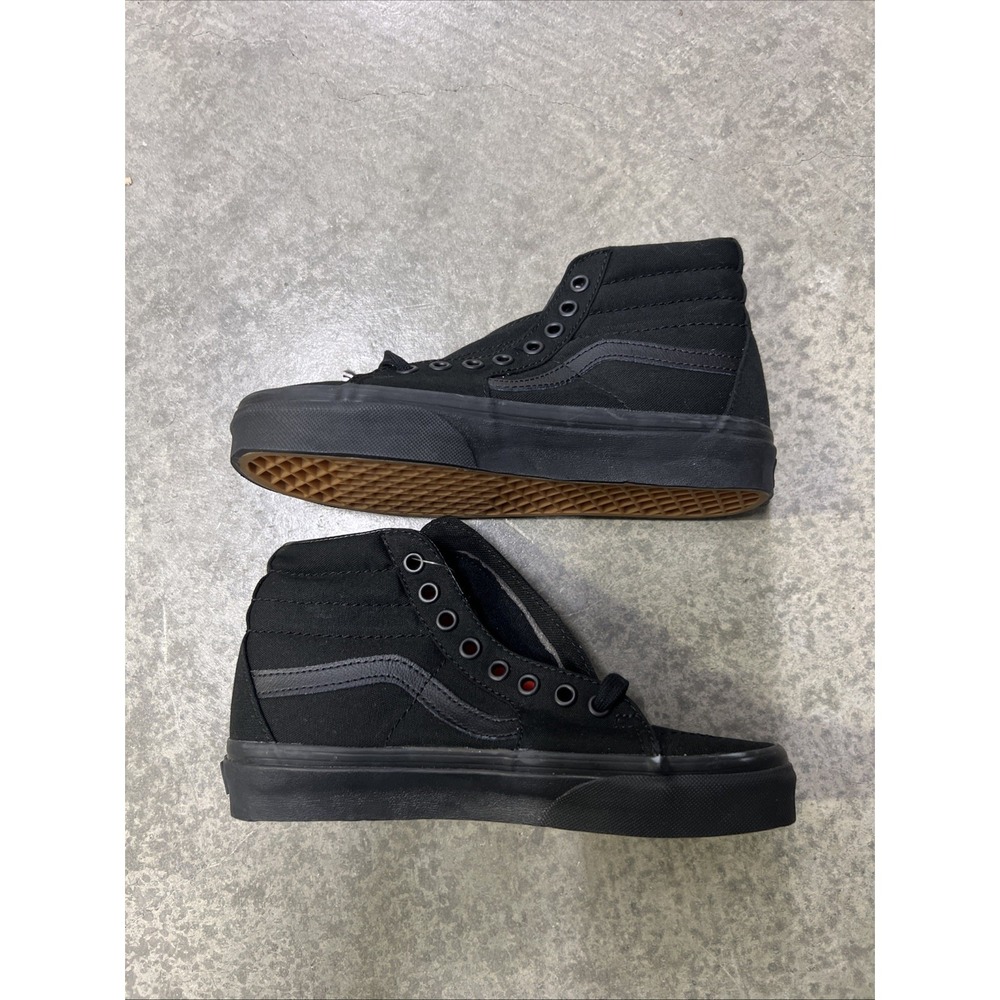 Vans Old Skool Sk8 High Shoes Classic Black Black Mens Size 4 Womens 5.5 NEW